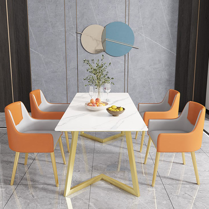 Rectangle Stone Dining Room Table Traditional Luxury Dinner Room Kitchen Table