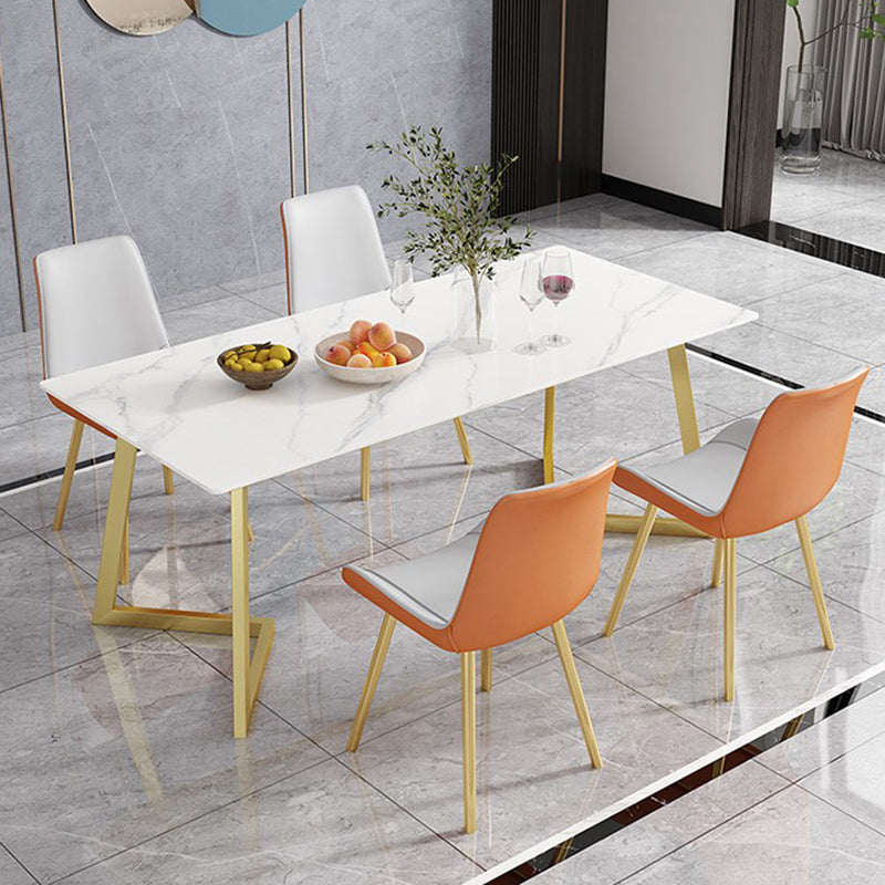 Rectangle Stone Dining Room Table Traditional Luxury Dinner Room Kitchen Table