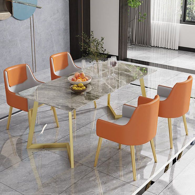 Rectangle Stone Dining Room Table Traditional Luxury Dinner Room Kitchen Table