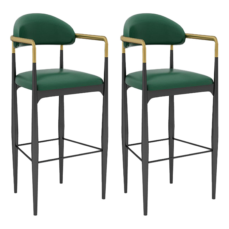 Scandinavian Home Velvet Counter Stool Matte Finish Footrest Stool