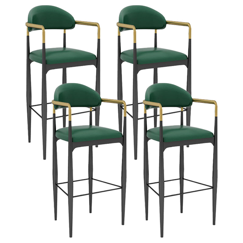 Scandinavian Home Velvet Counter Stool Matte Finish Footrest Stool