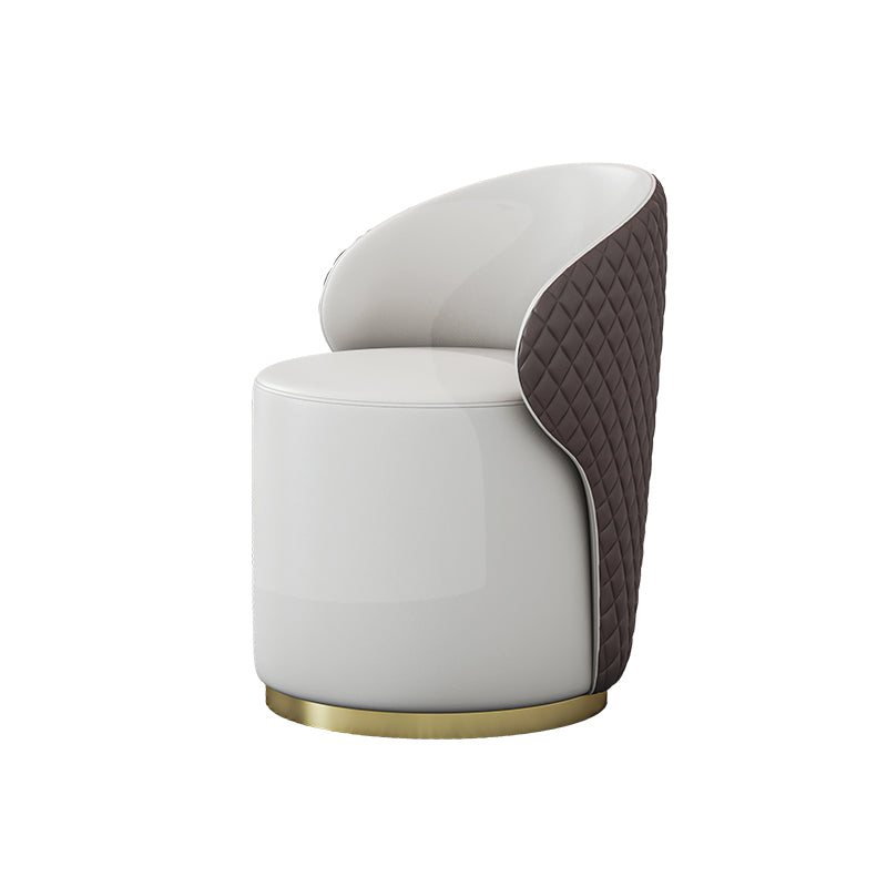Glam 1/2/4/5 Pieces Gold Dinette Set with White Sintered Stone Top Round Dining Table Set