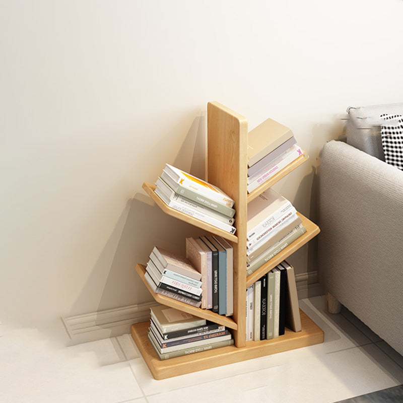 Modern Style Open Bookshelf Solid Wood Shelf Bookcase for Home