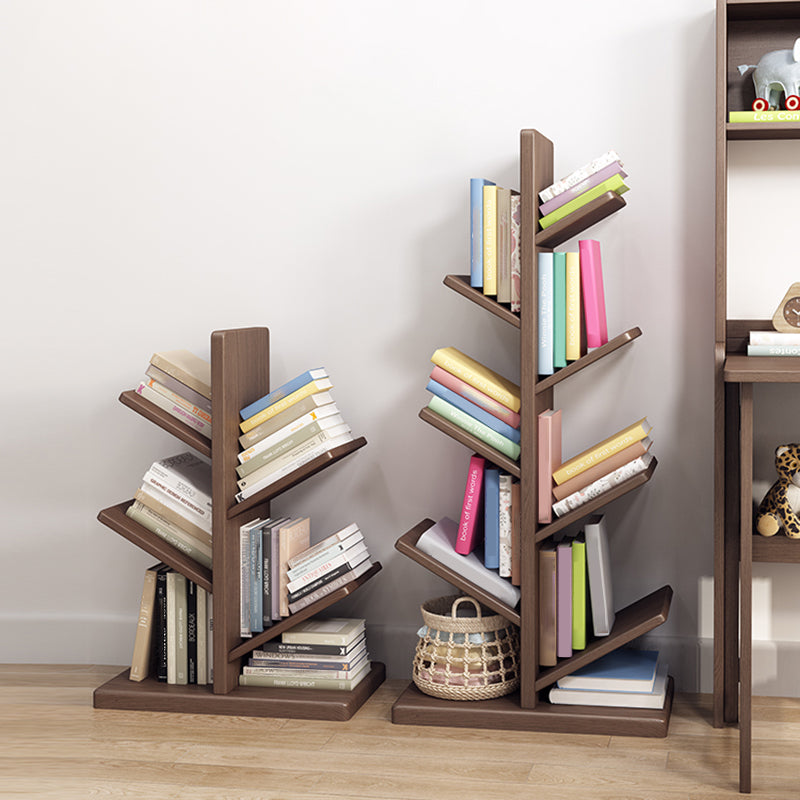 Modern Style Open Bookshelf Solid Wood Shelf Bookcase for Home