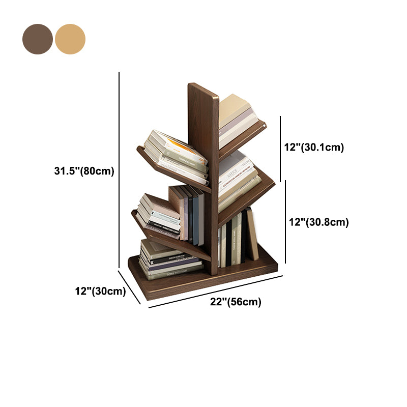 Modern Style Open Bookshelf Solid Wood Shelf Bookcase for Home