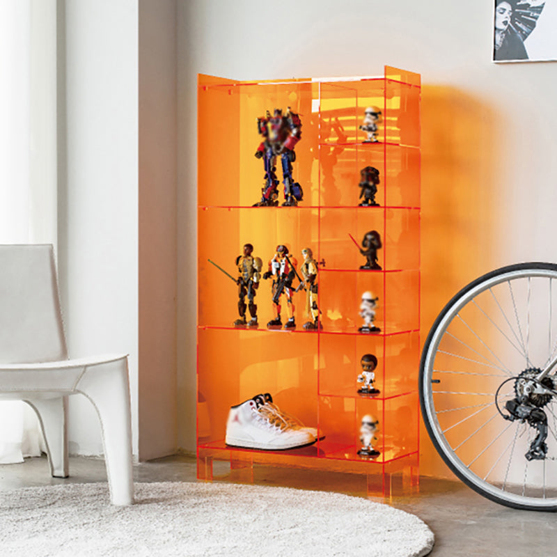 Glam Style Acrylic Standard Bookcase Vertical Bookshelf,47.2" H x 9.8" W