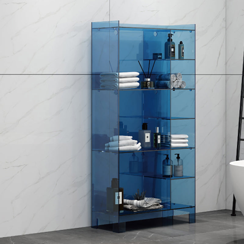 Glam Style Acrylic Standard Bookcase Vertical Bookshelf,47.2" H x 9.8" W