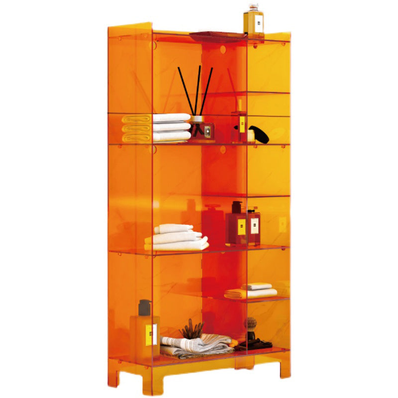 Glam Style Acrylic Standard Bookcase Vertical Bookshelf,47.2" H x 9.8" W