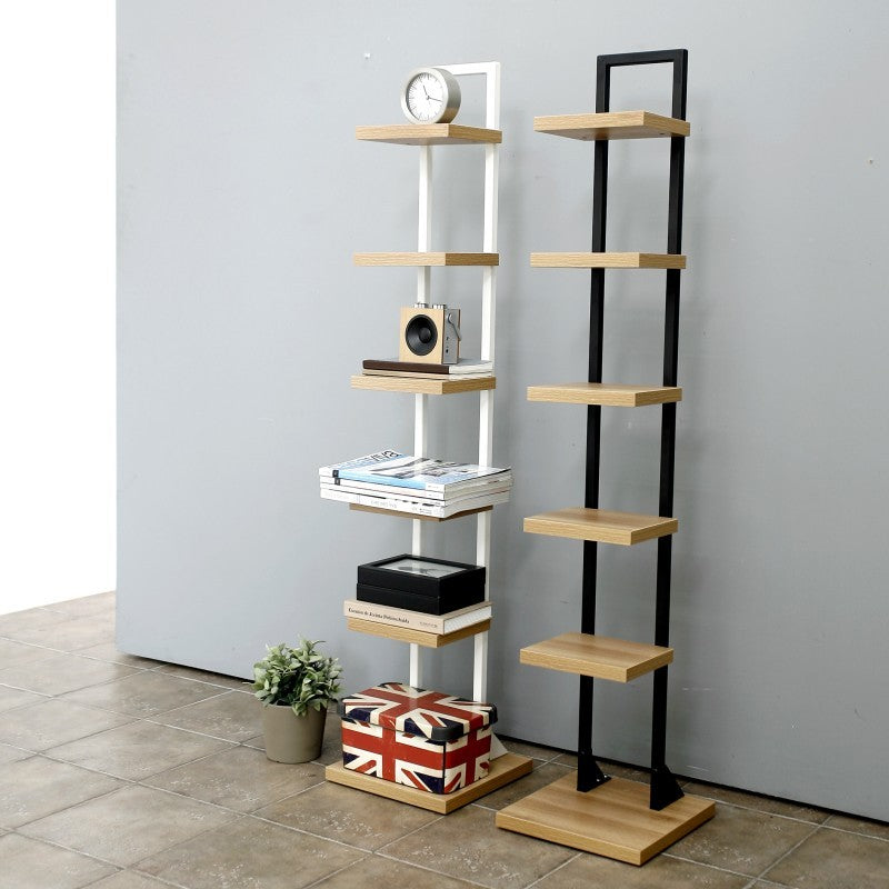 Modern Style Wooden Bookshelf Vertical Shelf Bookcase for Home