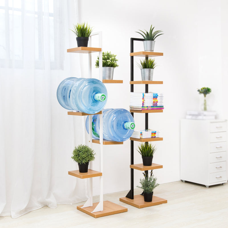 Modern Style Wooden Bookshelf Vertical Shelf Bookcase for Home