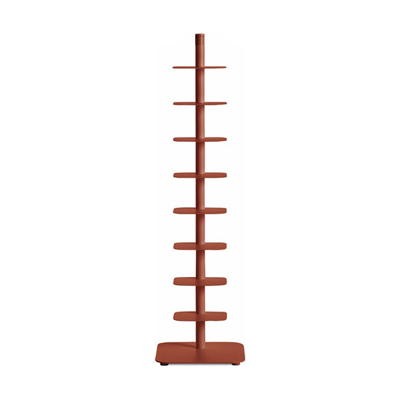 Metal Geometric Bookcase Scandinavian Style Open Back Bookshelf