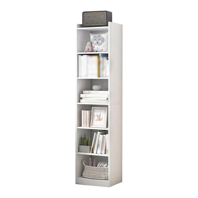 Manufactured Wood Scandinavian Bookshelf Vertical Bookcase for Home