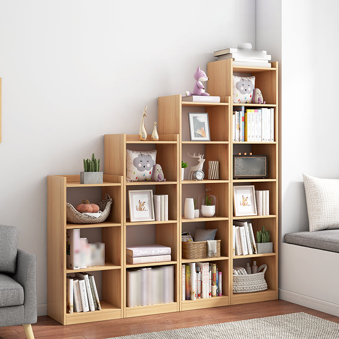Manufactured Wood Scandinavian Bookshelf Vertical Bookcase for Home