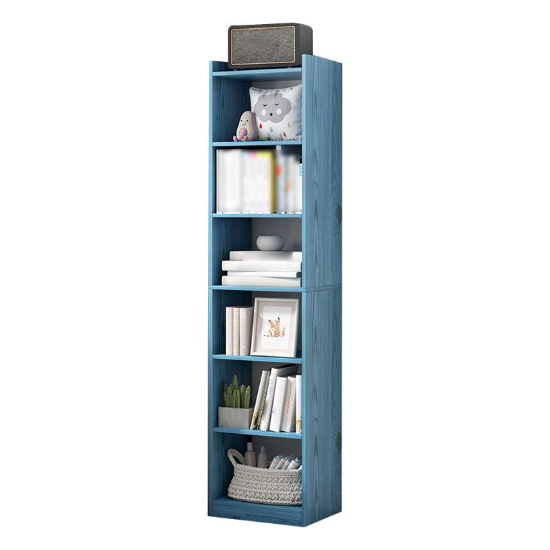 Manufactured Wood Scandinavian Bookshelf Vertical Bookcase for Home