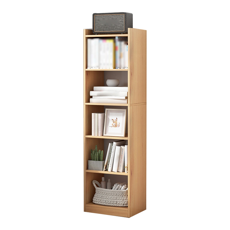 Manufactured Wood Scandinavian Bookshelf Vertical Bookcase for Home