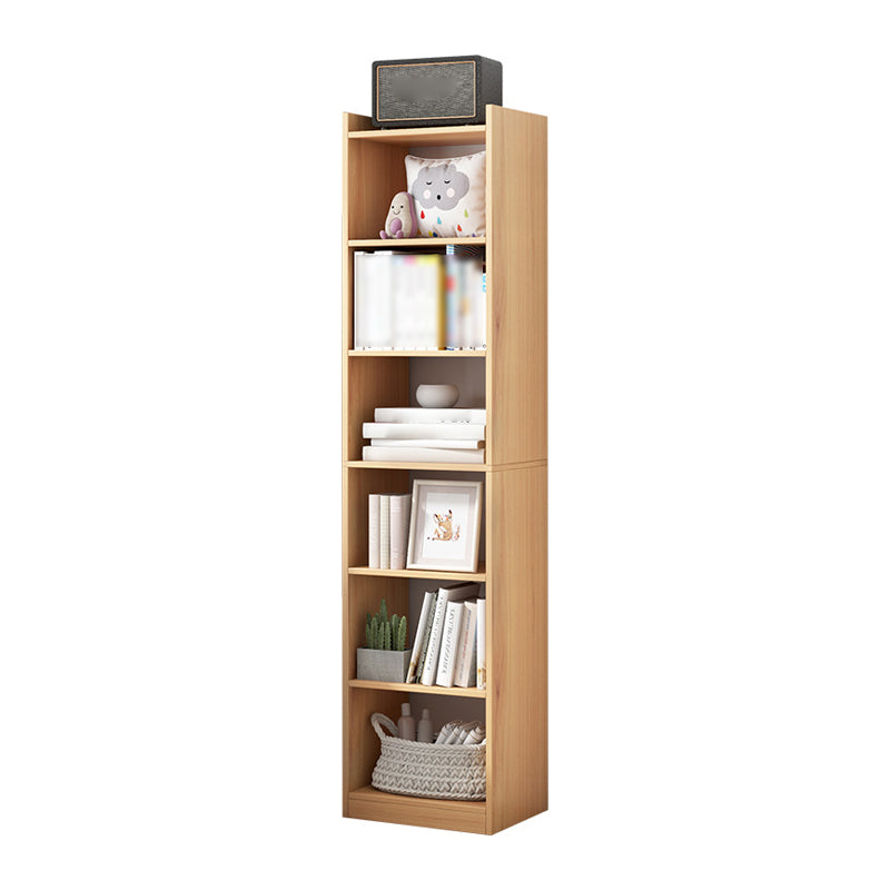 Manufactured Wood Scandinavian Bookshelf Vertical Bookcase for Home
