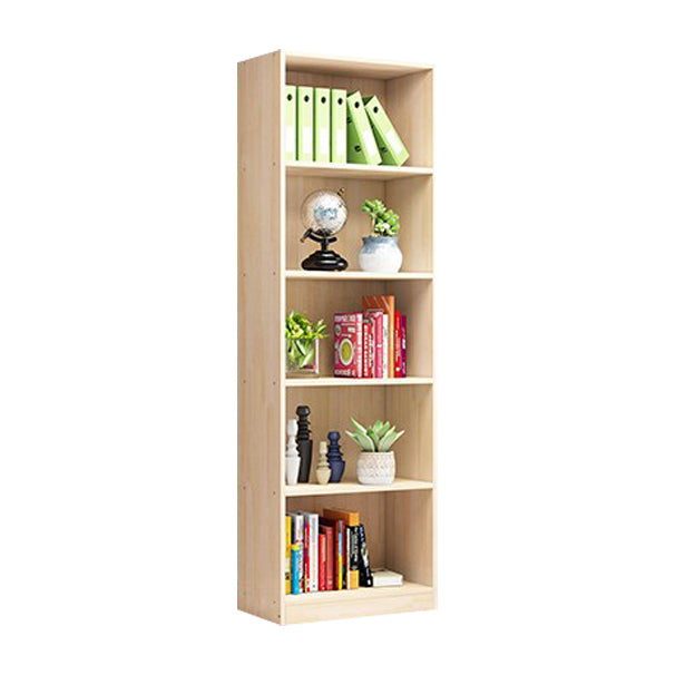 Scandinavian Pine Wood Standard Bookshelf Closed Back Vertical Bookshelf