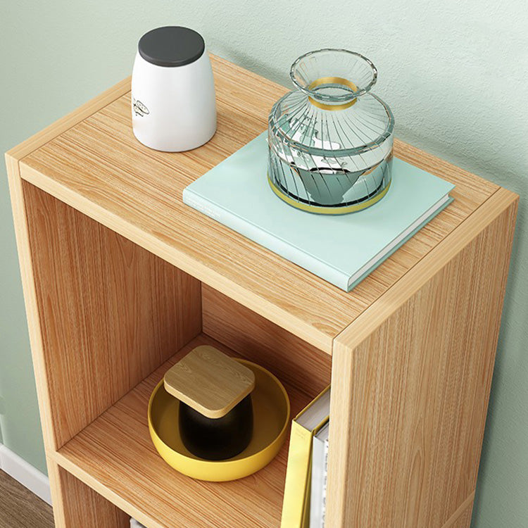 Wood Bookshelf Scandinavian Style Bookcase for Home Office and Study Room