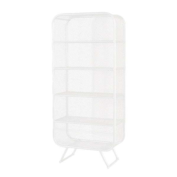 Industrial Metal Standard Bookshelf Closed Back Vertical Bookcase for Bedroom