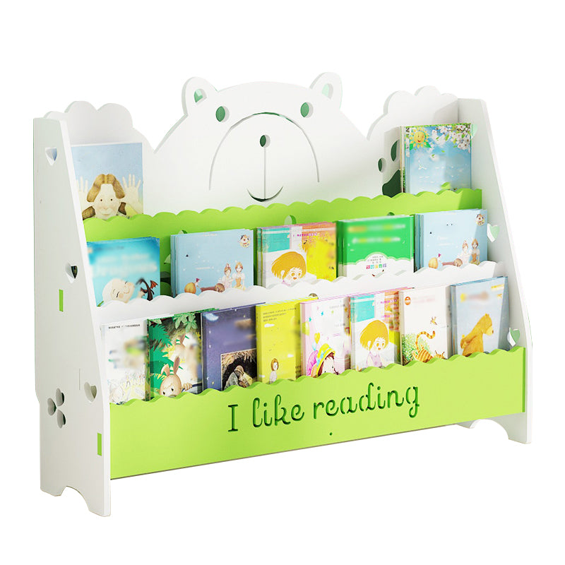 Ladder Closed Back Bookshelf Solid and Manufactured Wood Bookshelf for Home