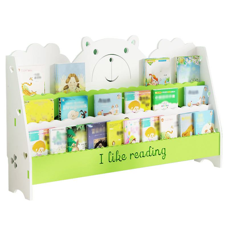 Ladder Closed Back Bookshelf Solid and Manufactured Wood Bookshelf for Home