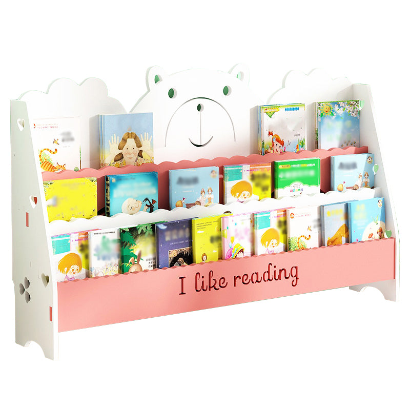 Ladder Closed Back Bookshelf Solid and Manufactured Wood Bookshelf for Home