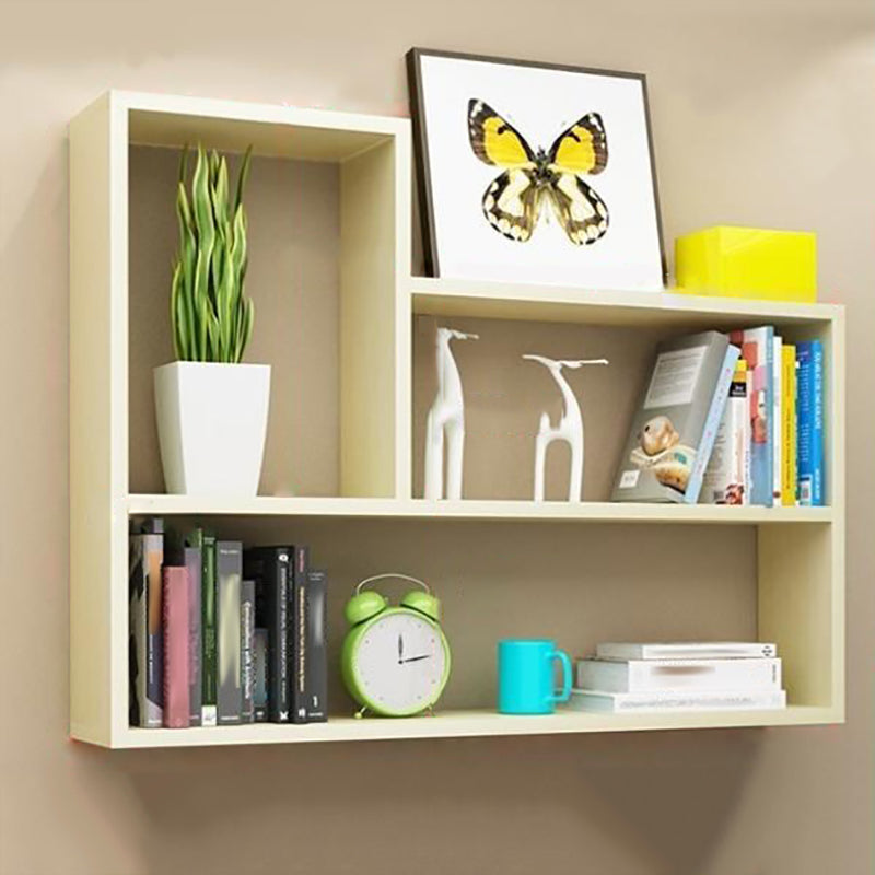 Wall Mounted Bookshelf Scandinavian Style Bookcase for Study Room and Office