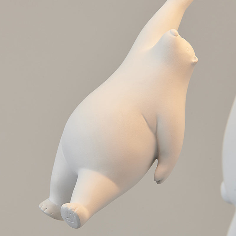 Cartoon 1-Light Ceiling Light White Balloon Shape Glass Flush Mount Light Fixture