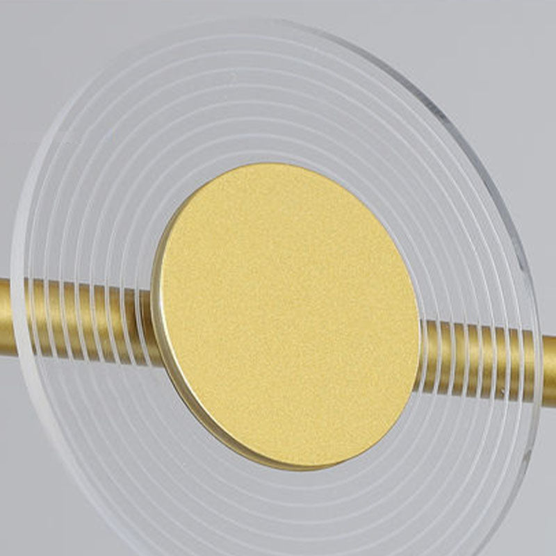 Postmodern Circles LED Island Light Acrylic Dining Room Pendant Light Fixture