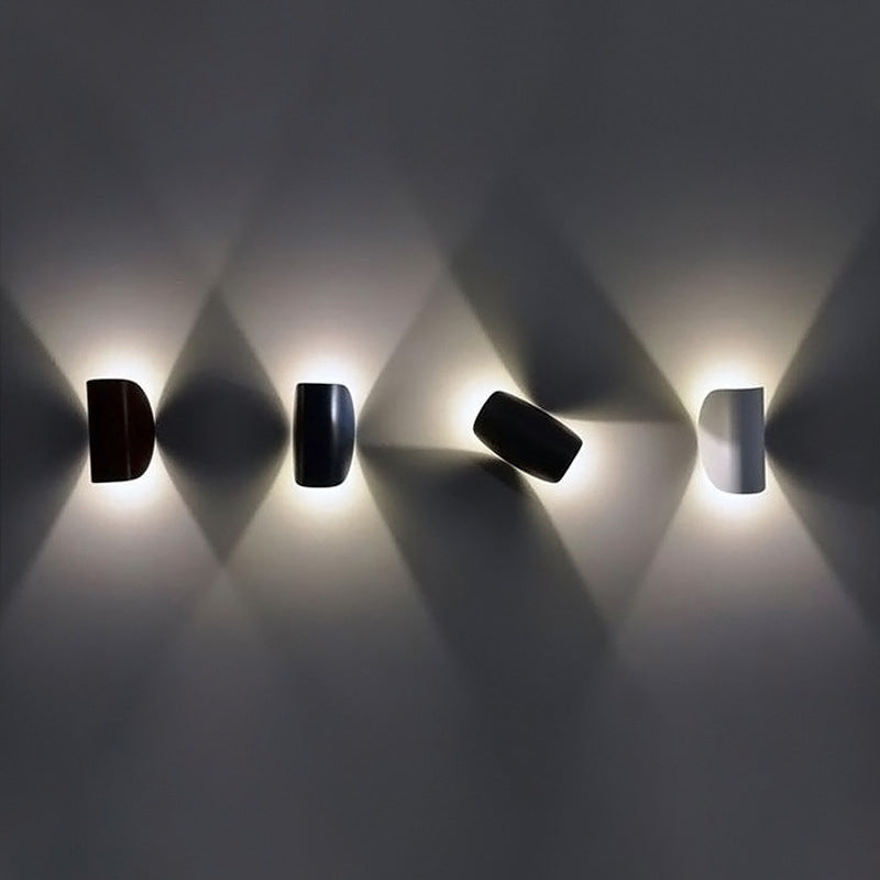 Modern Colorful Wall Mount Lighting Minimalist Metallic LED Wall Sconce