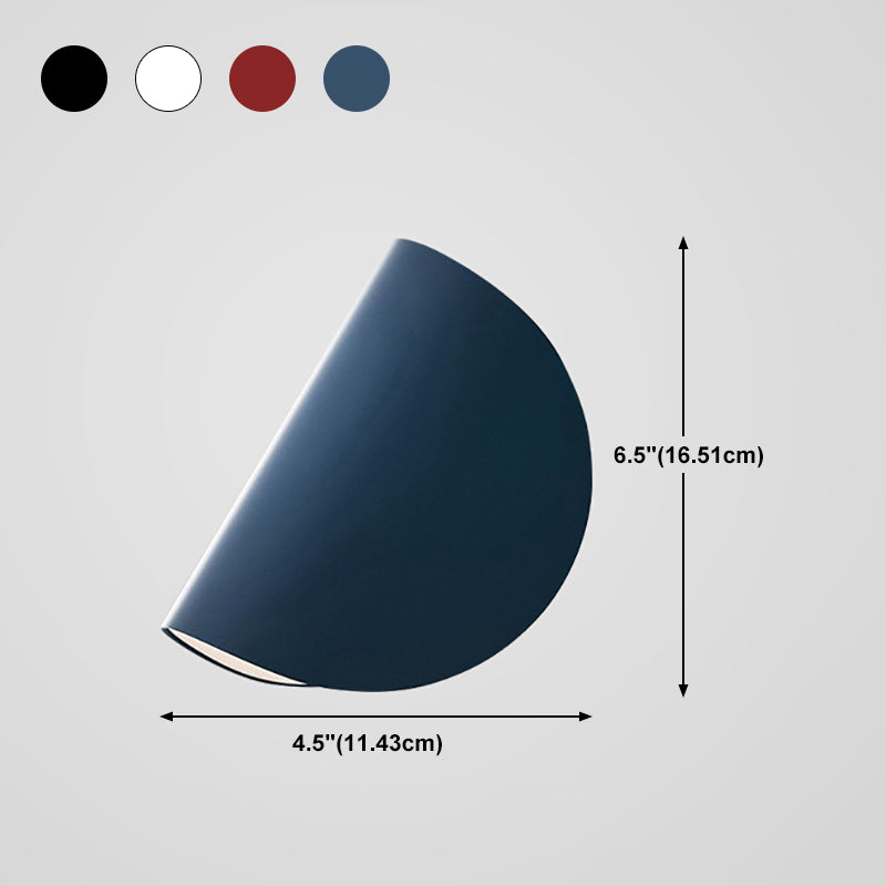 Modern Colorful Wall Mount Lighting Minimalist Metallic LED Wall Sconce