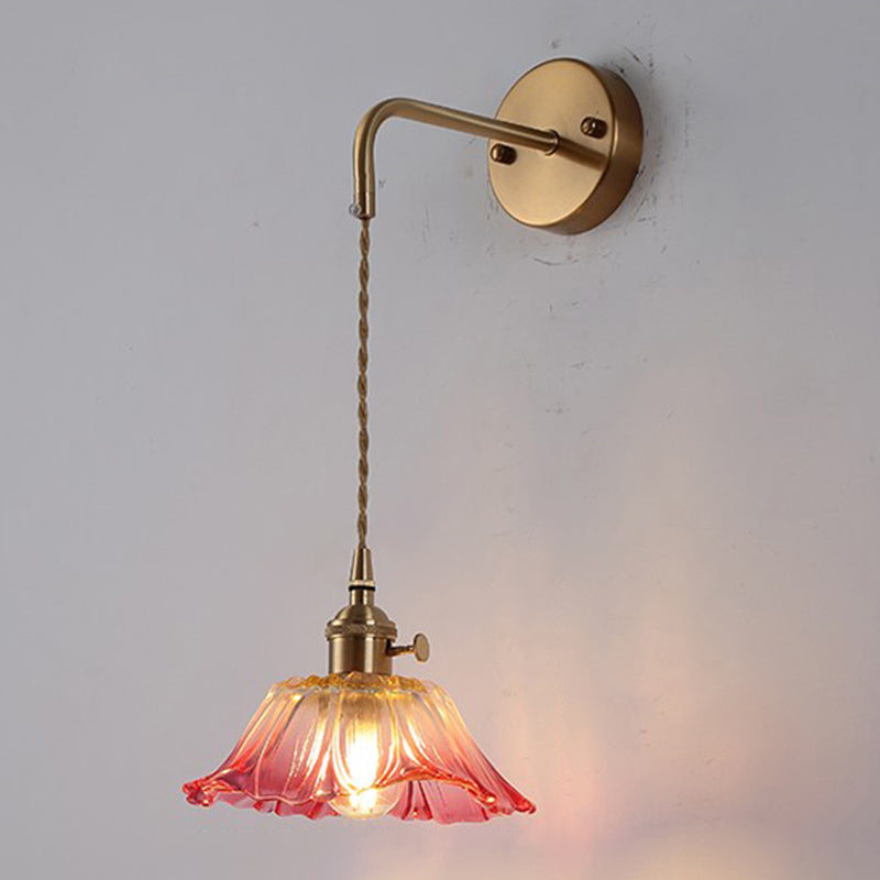 1 Light Geometric Wall Lights Industrial Style Glass Wall Lighting Ideas