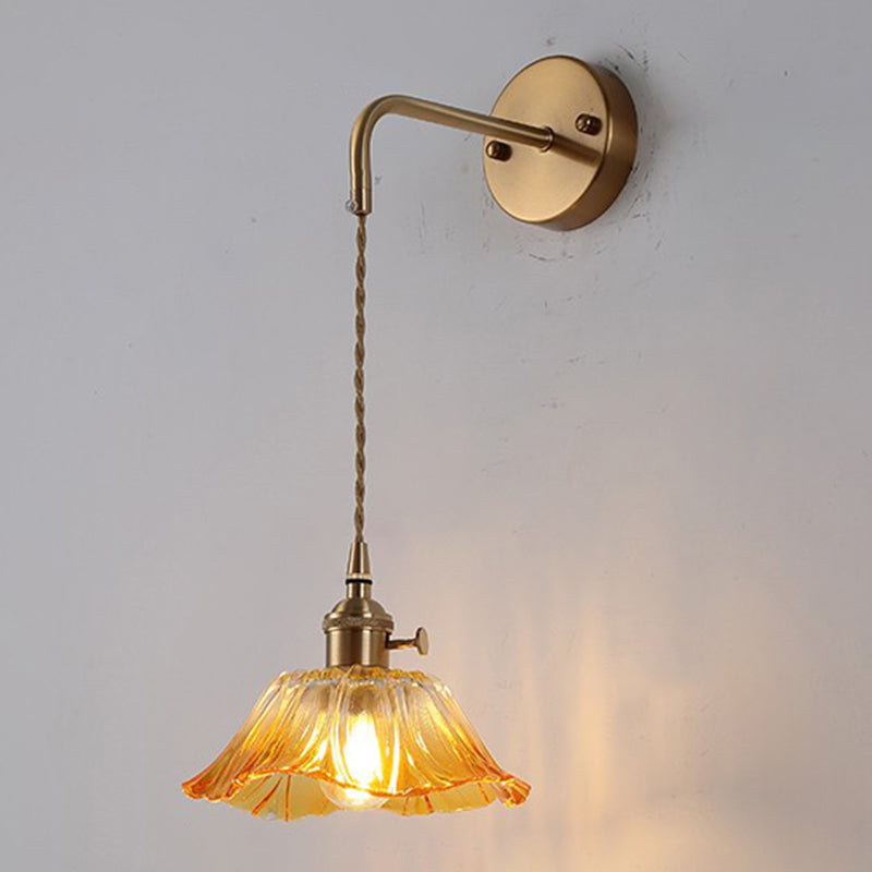 1 Light Geometric Wall Lights Industrial Style Glass Wall Lighting Ideas