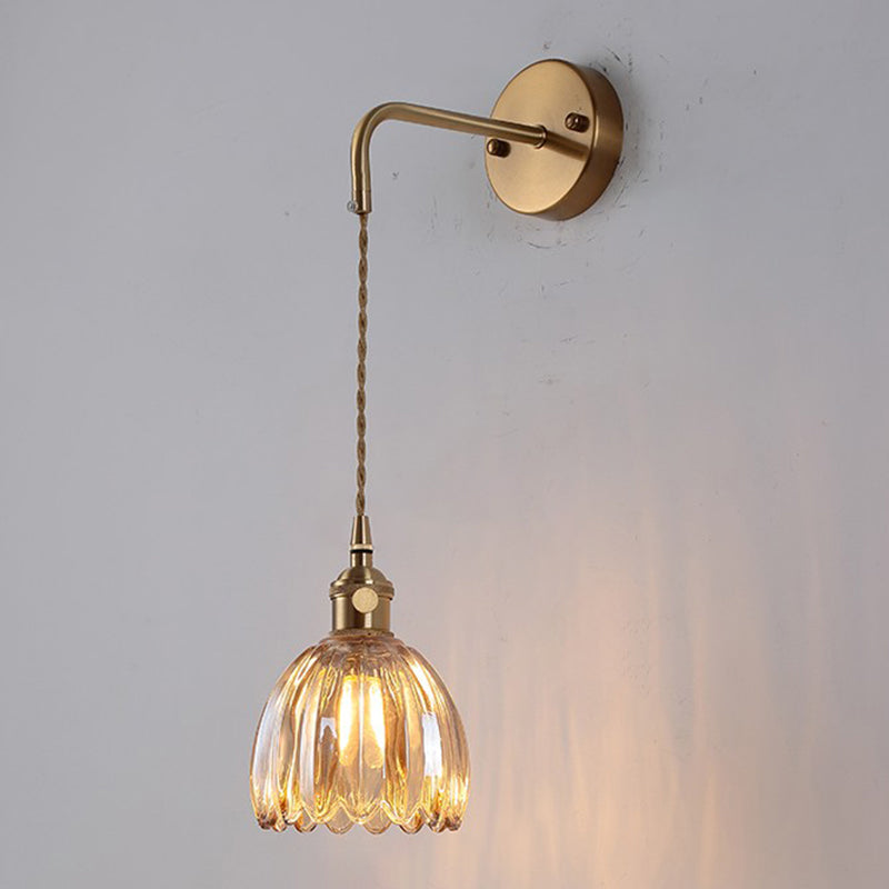 1 lumières murales géométriques légères idées d'éclairage mural en verre de style industriel