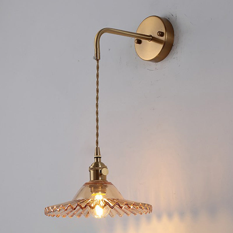 1 Light Geometric Wall Lights Industrial Style Glass Wall Lighting Ideas