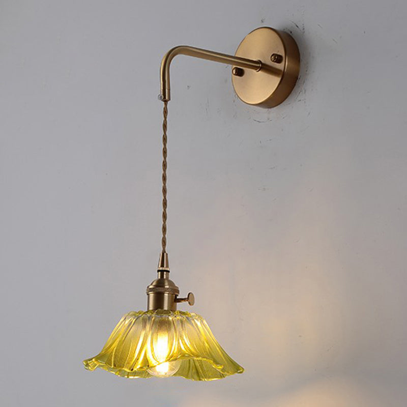 1 Light Geometric Wall Lights Industrial Style Glass Wall Lighting Ideas