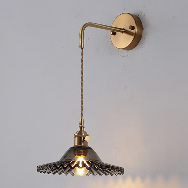 1 Light Geometric Wall Lights Industrial Style Glass Wall Lighting Ideas