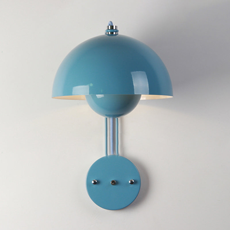 Metal Round Shape Wall Mount Lighting Nordic Macaroon 1-Light Wall Mounted Light Fixture