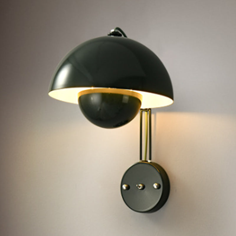 Metal Round Shape Wall Mount Lighting Nordic Macaroon 1-Light Wall Mounted Light Fixture