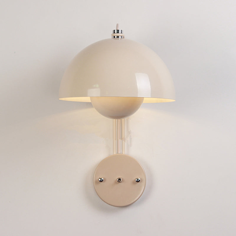 Metal Round Shape Wall Mount Lighting Nordic Macaroon 1-Light Wall Mounted Light Fixture