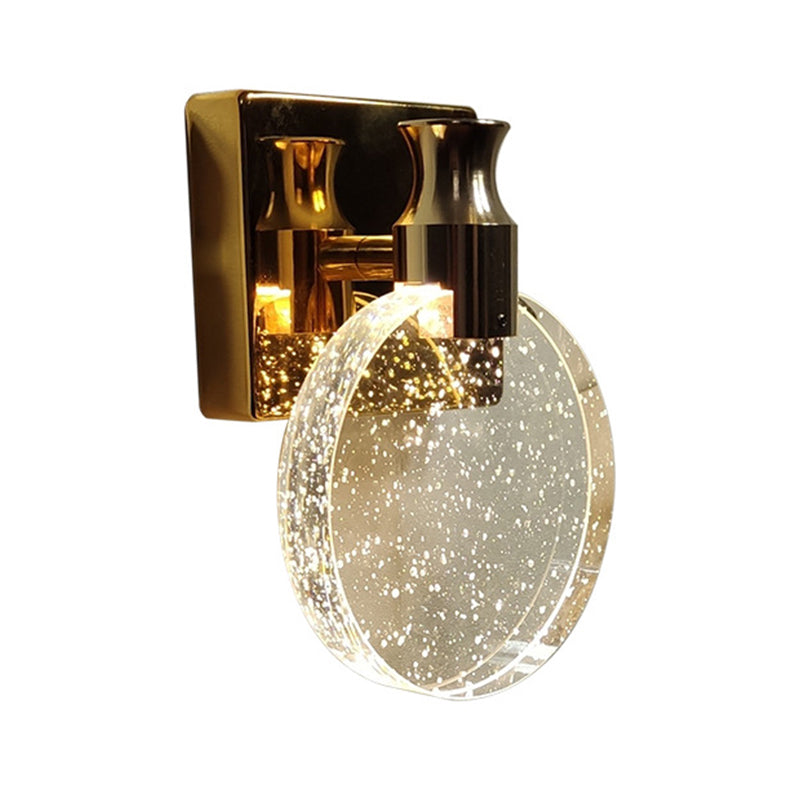 Lampade a parete rotonda in stile contemporaneo Crystal 1 illuminazione da parete