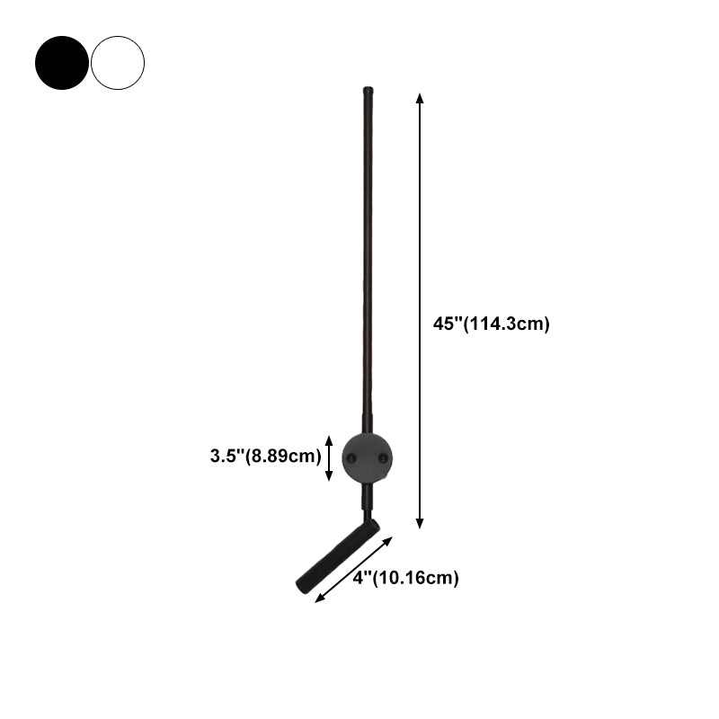 Stile moderno a forma lineare murale sconce metallo 1 luce da parete per camera da letto