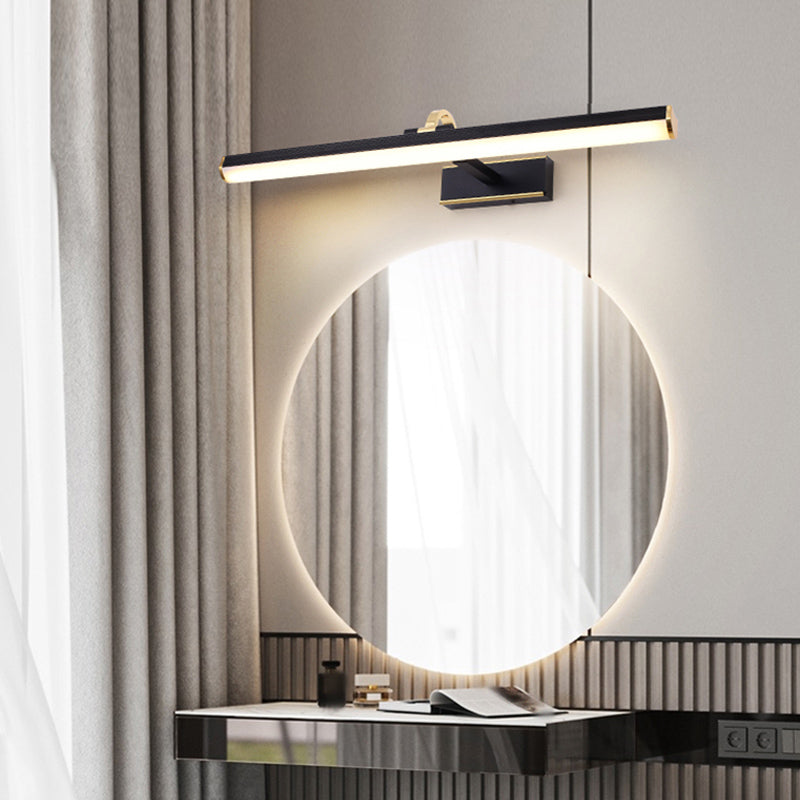 Éclairage mural de forme linéaire de style moderne 1 appliques murales légères pour salle de douche
