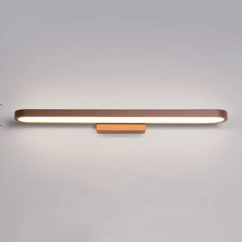 Modern LED Vanity Light Strip Shape Mirror Front Light with Acrylic Shade for Bathroom