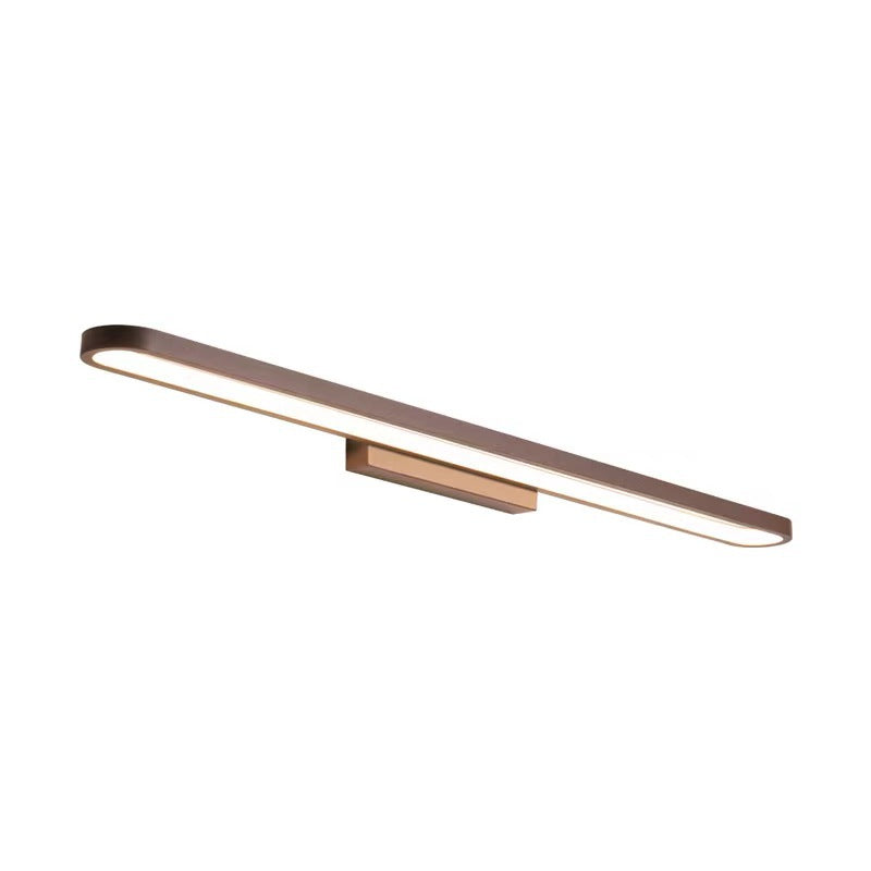 Modern LED Vanity Light Strip Shape Mirror Front Light with Acrylic Shade for Bathroom