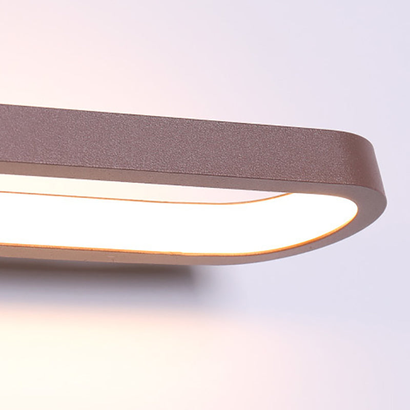 Modern LED Vanity Light Strip Shape Mirror Front Light with Acrylic Shade for Bathroom