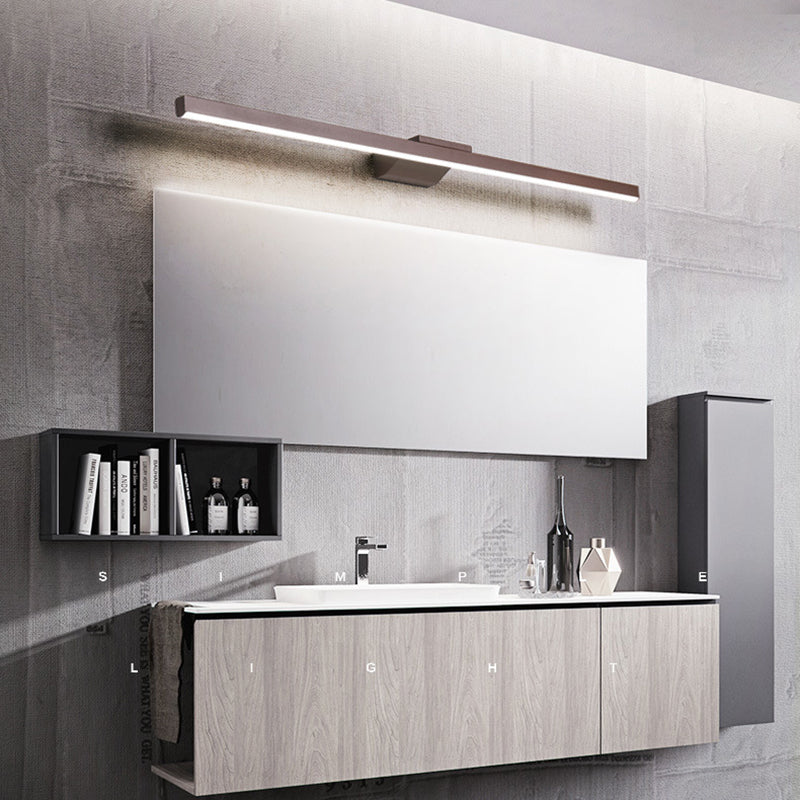 Modern Simple Aluminum Vanity Light Geometry Rectangle Led Vanity Lamp for Shower Room