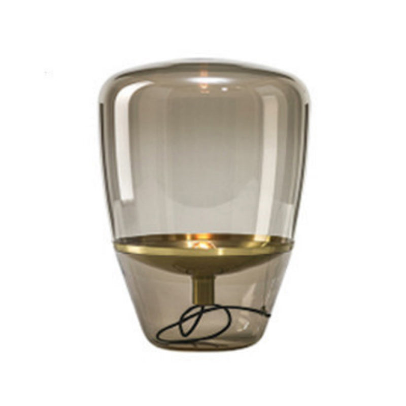 Geometric Night Table Lamps Modern Style Glass 1 Light Table Light