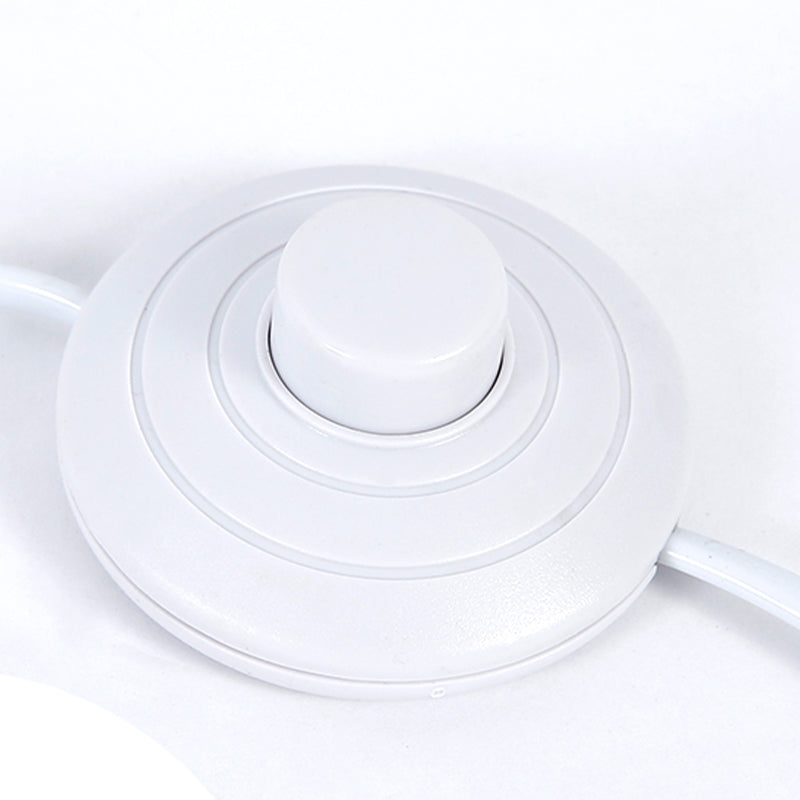 Modern Simple Metal Floor Lamp Cylinder Shape Floor Light with Aluminum Shade for Bedroom
