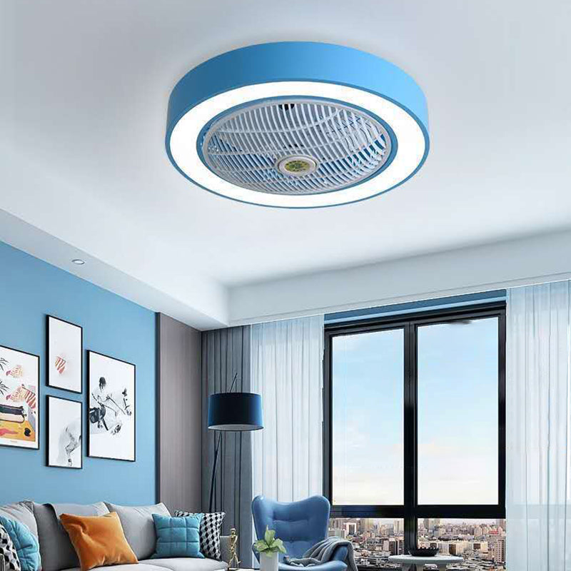 Lámpara de montaje de lavado de led redondo lámpara de ventilador de metal moderno accesorio de luz semi descarga